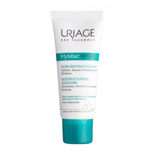 Uriage Hyséac Hydra Restructuring Skincare regenerační a hydratační krém pro pleť vysušenou a podrážděnou léčbou akné 40 ml