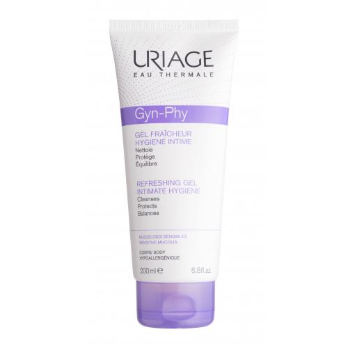 Uriage Gyn-Phy Refreshing Gel 200 ml osvěžující mycí intimní gel pro citlivou pokožku pro ženy