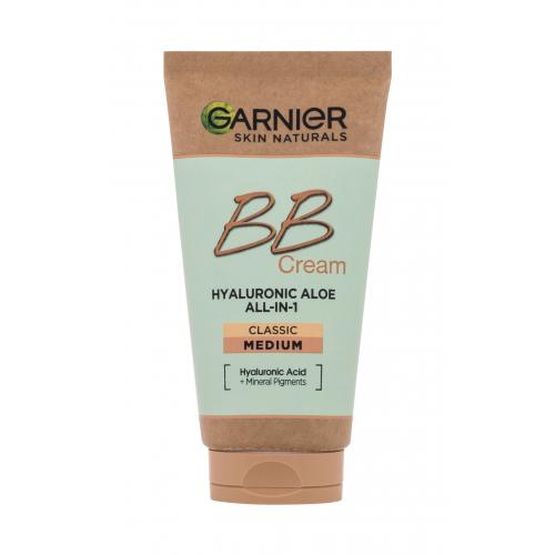 Garnier Skin Naturals BB Cream Hyaluronic Aloe All-In-1 50 ml sjednocující a zmatňující bb krém pro normální pleť pro ženy Medium