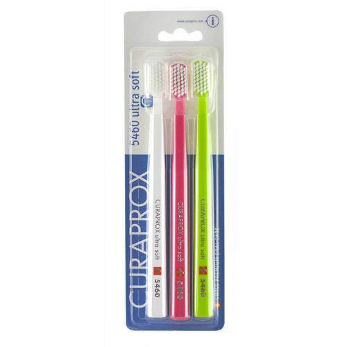 Curaprox 5460 Ultra Soft Trio klasický zubní kartáček zubní kartáček 3 ks unisex