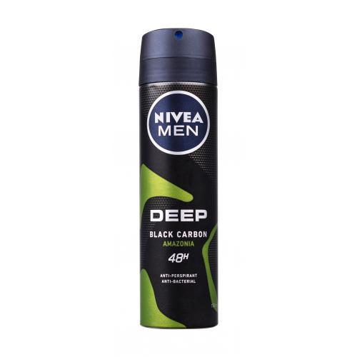 Nivea Men Deep Black Carbon Amazonia 48H 150 ml antiperspirant deospray pro muže
