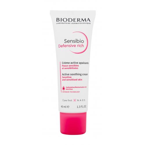 BIODERMA Sensibio Defensive Rich Active Soothing Cream 40 ml zklidňující krém pro citlivou pleť pro ženy