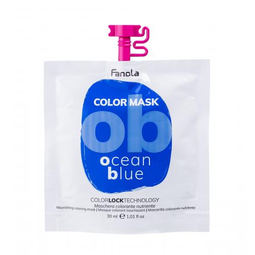 Fanola Color Mask 30 ml vyživující a barvicí maska na vlasy pro ženy Ocean Blue