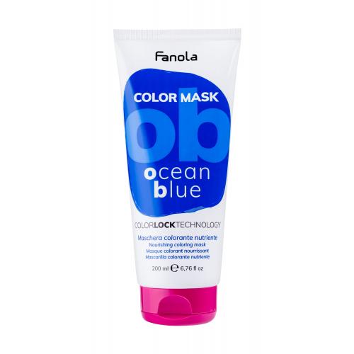Fanola Color Mask 200 ml vyživující a barvicí maska na vlasy pro ženy Ocean Blue