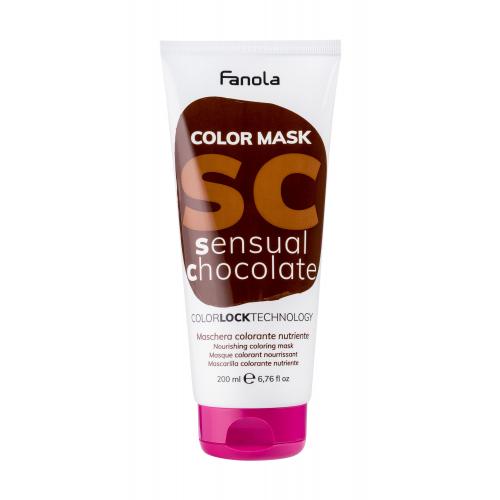 Fanola Color Mask vyživující maska s barevnými pigmenty pro oživení barvy Sensual Chocolate 200 ml