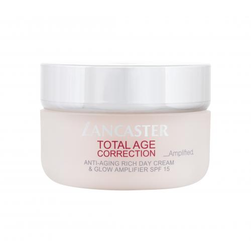 Lancaster Total Age Correction Anti-Aging Rich Day Cream SPF15 50 ml denní pleťový krém na suchou pleť; proti vráskám; na pigmentové skvrny