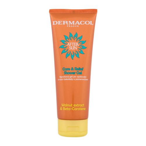 Dermacol After Sun Care & Relief Shower Gel 250 ml sprchový gel po opalování s vůní čokolády a pomeranče unisex