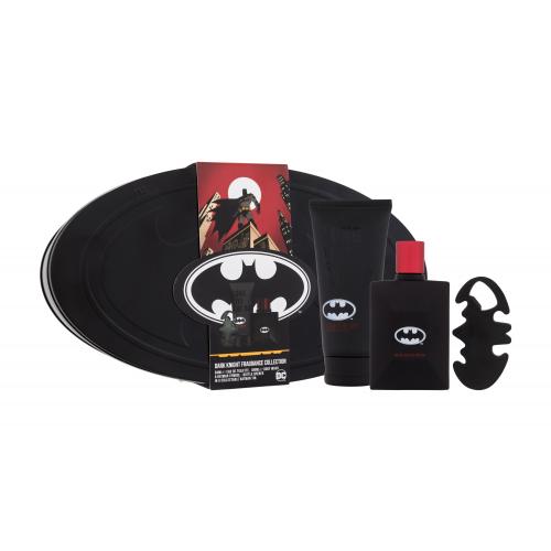 DC Comics Batman Dark Knight Fragrance Collection dárková kazeta toaletní voda 50 ml + sprchový gel 100 ml + otvírák na lahve pro děti