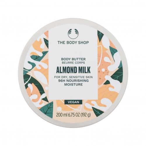 The Body Shop Almond Milk Body Butter výživné tělové máslo pro suchou a citlivou pokožku 200 ml