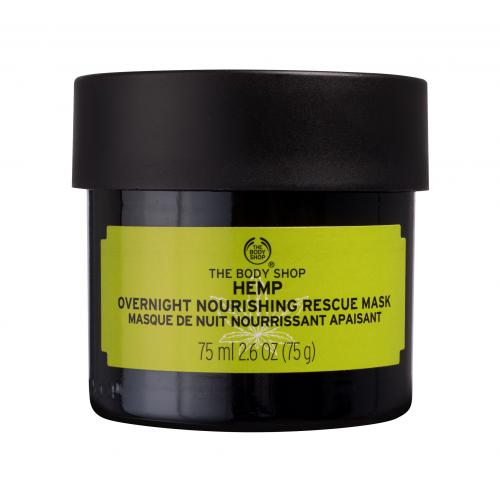 The Body Shop Hemp Overnight Nourishing Rescue Mask 75 ml noční hydratační maska s konopným olejem unisex