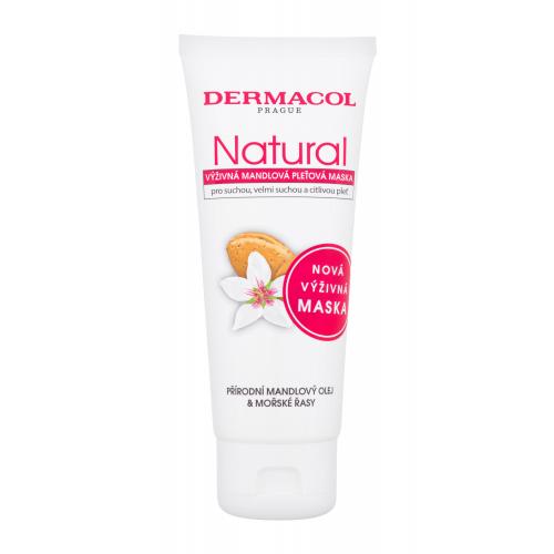 Dermacol Natural Almond Face Mask 100 ml výživná pleťová maska pro ženy