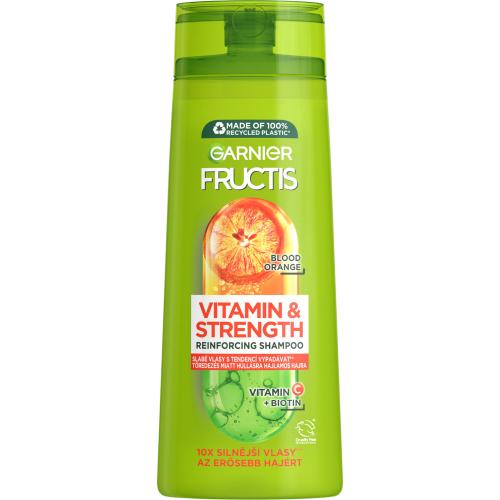 Garnier Fructis Vitamin & Strength Reinforcing Shampoo 250 ml posilující šampon pro slabé a vypadávající vlasy pro ženy