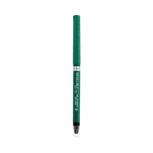 L'Oréal Paris Infaillible Grip 36H Gel Automatic Eye Liner 1,2 g dlouhotrvající gelová tužka na oči pro ženy 008 Emerald Green