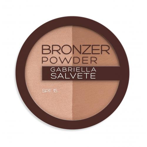 Gabriella Salvete Sunkissed Bronzer Powder Duo SPF15 9 g bronzující pudr pro ženy