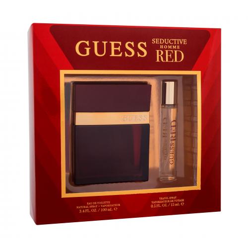 GUESS Seductive Homme Red dárková kazeta toaletní voda 100 ml + toaletní voda 15 ml pro muže