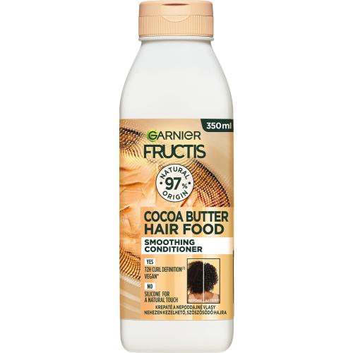 Garnier Fructis Hair Food Cocoa Butter Smoothing Conditioner 350 ml obnovující kondicionér pro suché a kudrnaté vlasy pro ženy