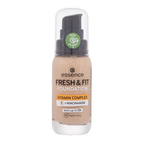 essence Fresh & Fit tekutý make-up odstín 10 Fresh Ivory 30 ml