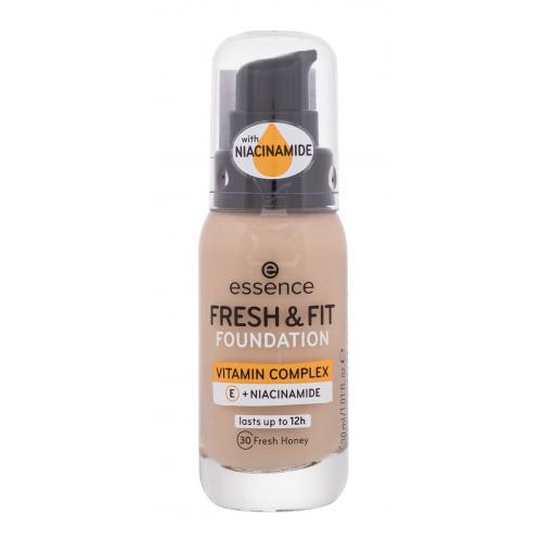 essence Fresh & Fit tekutý make-up odstín 30 Fresh Honey 30 ml