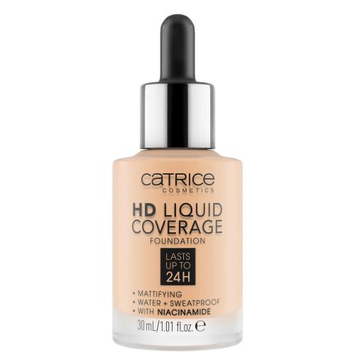 Catrice HD Liquid Coverage 24H 30 ml dlouhotrvající tekutý make-up pro ženy 005 Ivory Beige