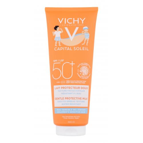 Vichy Capital Soleil Gentle Milk ochranné mléko pro děti na obličej a tělo SPF 50 300 ml