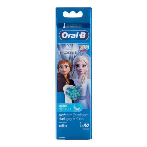 Oral-B Kids Brush Heads Frozen II náhradní hlavice na elektrický zubní kartáček pro děti 3 ks náhradních hlavic