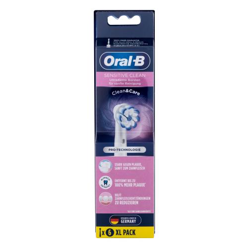 Oral-B Sensitive Clean Brush Heads náhradní hlavice na elektrický zubní kartáček unisex 6 ks náhradních hlavic