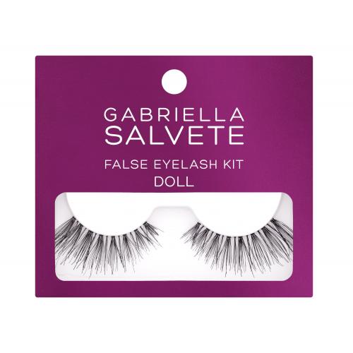 Gabriella Salvete False Eyelash Kit Doll umělé řasy pro ženy umělé řasy 1 pár + lepidlo na řasy 1 g