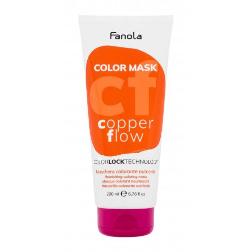 Fanola Color Mask 200 ml vyživující a barvicí maska na vlasy pro ženy Copper Flow