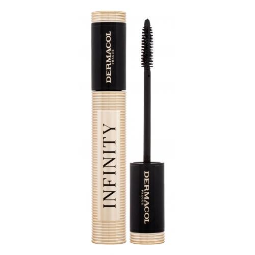 Dermacol Infinity dlouhotrvající řasenka pro prodloužení a zvětšení objemu řas odstín Hyperblack 6 ml