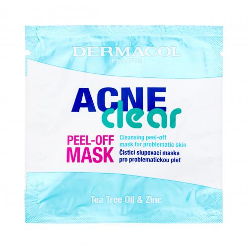 Dermacol AcneClear Peel-Off Mask 8 ml čisticí slupovací maska pro problematickou pleť pro ženy