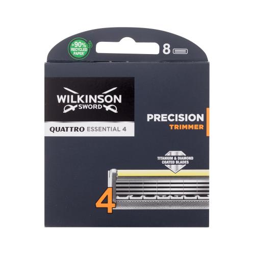 Wilkinson Sword Quattro Essential 4 Precision Trimmer náhradní břit pro muže náhradní břit 8 ks