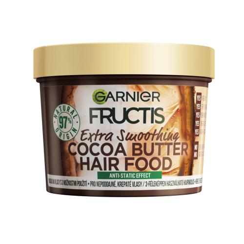 Garnier Fructis Cocoa Butter Hair Food vyživující maska na vlasy s kakaovým máslem 390 ml