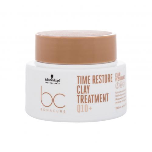 Schwarzkopf Professional BC Bonacure Time Restore Q10 Clay Treatment 200 ml posilující maska na vlasy pro ženy