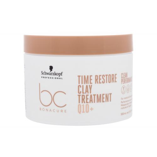 Schwarzkopf Professional BC Bonacure Time Restore Q10 Clay Treatment 500 ml posilující maska na vlasy pro ženy