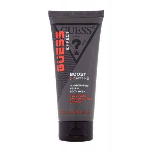 GUESS Grooming Effect Invigorating Hair & Body Wash 200 ml povzbuzující sprchový gel s kofeinem na tělo a vlasy pro muže