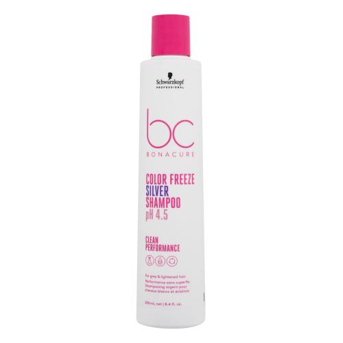 Schwarzkopf Professional BC Bonacure Color Freeze pH 4.5 Shampoo Silver 250 ml neutralizační šampon pro šedé a zesvětlené vlasy pro ženy