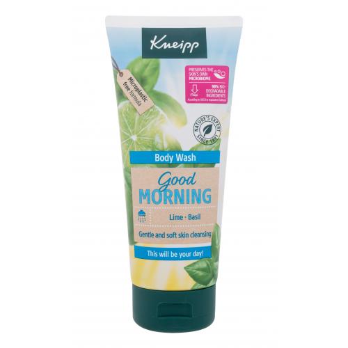 Kneipp Good Morning Body Wash Lime & Basil 200 ml energizující sprchový gel s vůní bazalky a limetky pro ženy