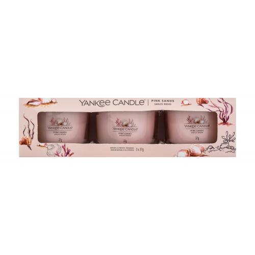 Yankee Candle Pink Sands votivní svíčka 3 x 37 g