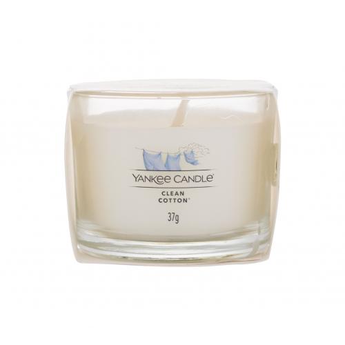 Yankee Candle Clean Cotton votivní svíčka glass 37 g