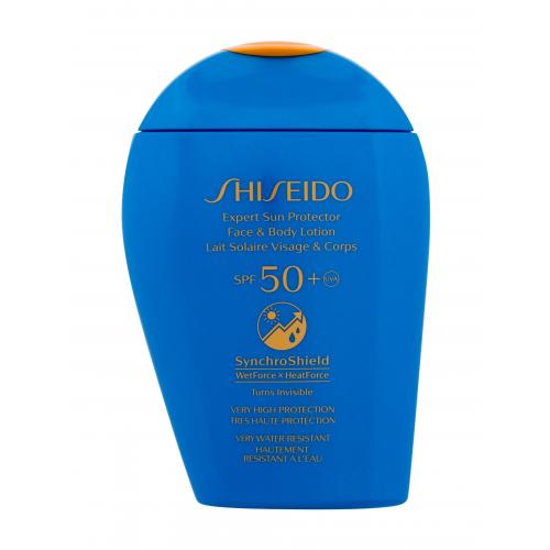 Shiseido Expert Sun Face & Body Lotion SPF50+ 150 ml voděodolné opalovací mléko na tělo i obličej pro ženy