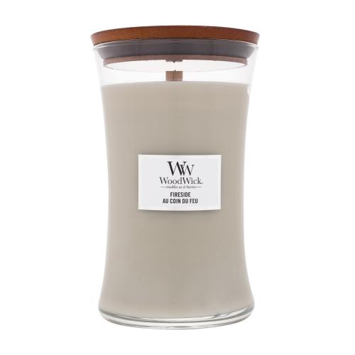 Woodwick Fireside Au Coin Du Feu vonná svíčka s dřevěným knotem 609.5 g