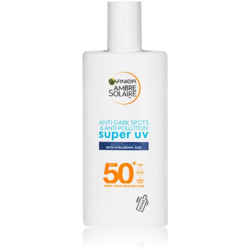 Garnier Ambre Solaire Super UV Hyaluronic Acid lehký ochranný fluid s hydratačním účinkem SPF 50+ 40 ml