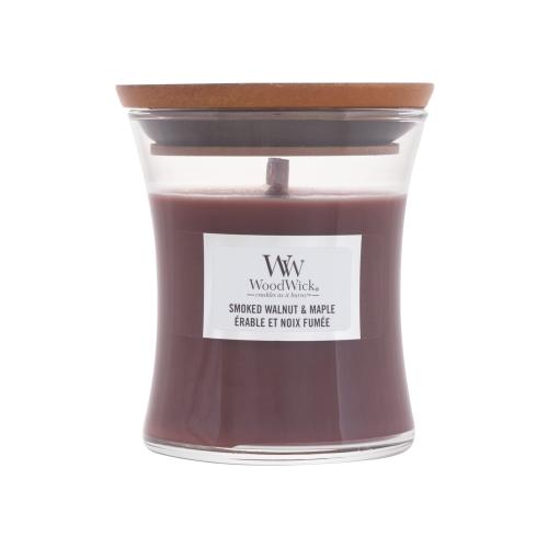 Woodwick Smoked Walnut & Maple vonná svíčka s dřevěným knotem 85 g