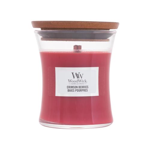 Woodwick Crimson Berries vonná svíčka s dřevěným knotem 85 g