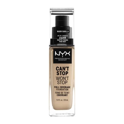 NYX Professional Makeup Can't Stop Won't Stop Full Coverage Foundation vysoce krycí make-up odstín 6.3 Warm Vanilla 30 ml