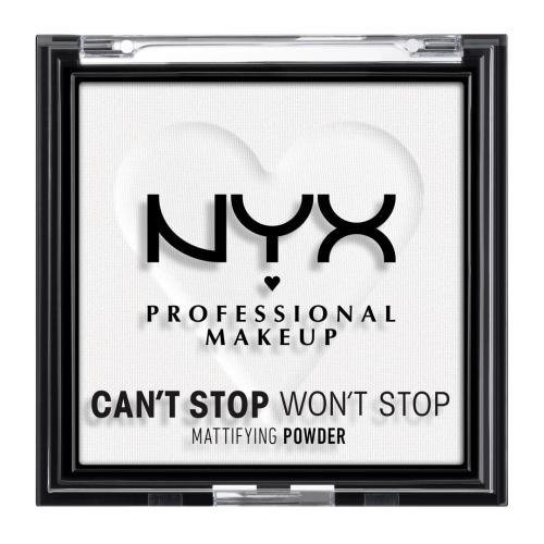 NYX Professional Makeup Can't Stop Won't Stop Mattifying Powder 6 g zmatňující pudr pro ženy 11 Bright Translucent