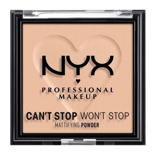 NYX Professional Makeup Can't Stop Won't Stop Mattifying Powder matující pudr odstín 03 Light Medium 6 g