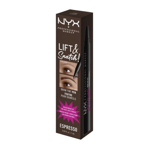 NYX Professional Makeup Lift&Snatch Brow Tint Pen fix na obočí odstín 08 - Espresso 1 ml