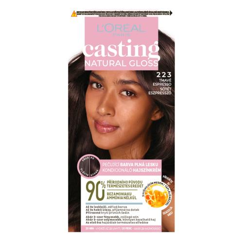 L’Oréal Paris Casting Creme Natural Gloss semipermanentní barva na vlasy odstín 223 Brown Espresso