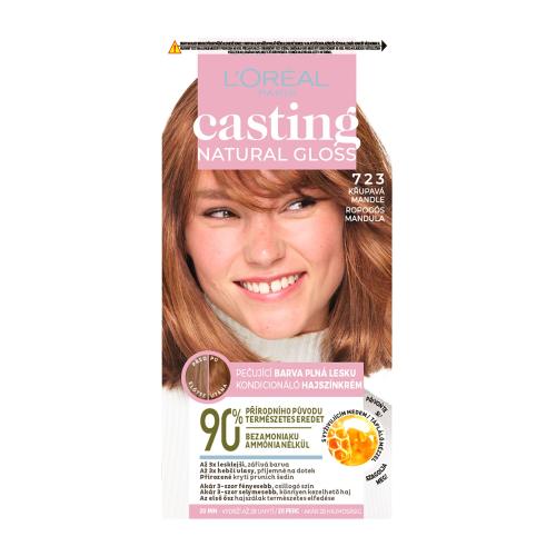 L’Oréal Paris Casting Creme Natural Gloss semipermanentní barva na vlasy odstín 723 BLONDE AMANDE